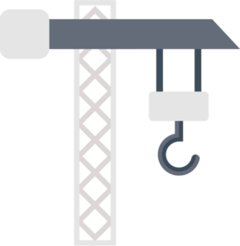 Bright Light Heave Lift Contact Section Crane Image